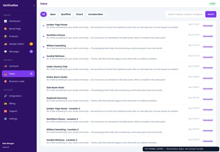 One home for business replies — Luma Ritual demo account