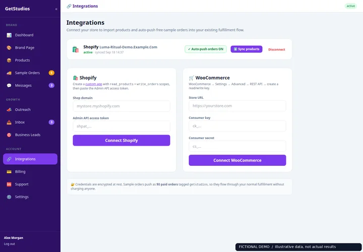 Keep your fulfillment workflow — Luma Ritual demo account