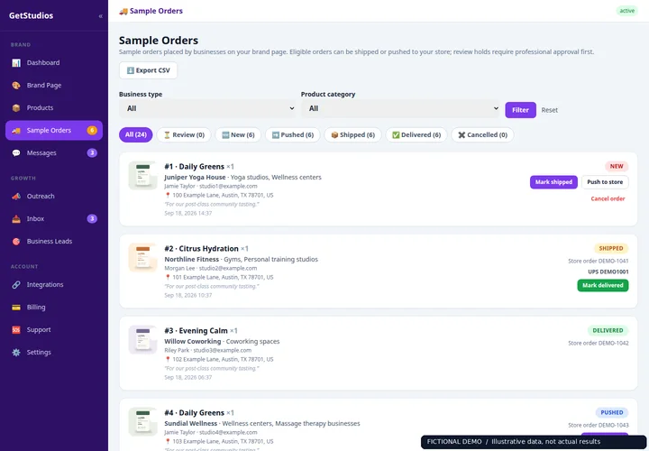 Requests your team can act on — Luma Ritual demo account