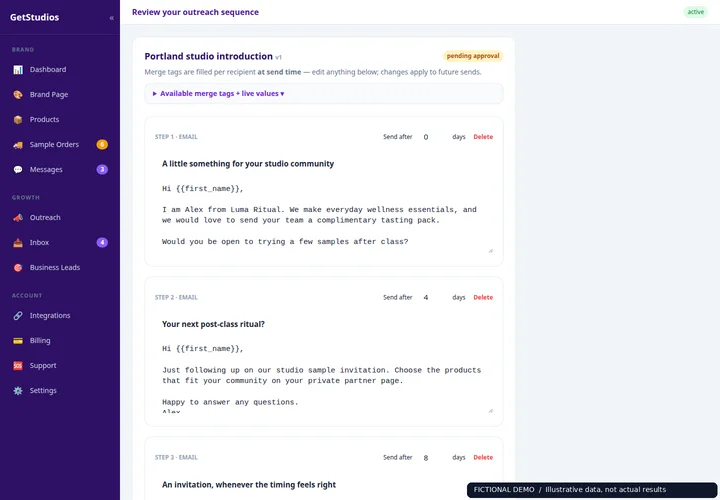 Your voice. Your approval. — Luma Ritual demo account