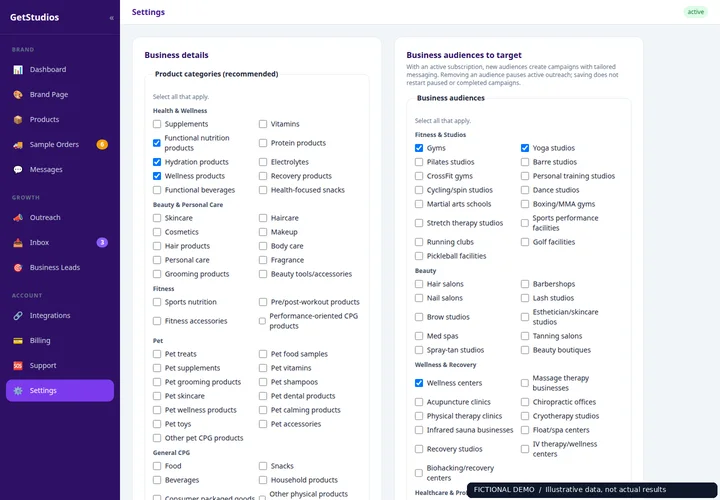 Your brand, under your control — Luma Ritual demo account