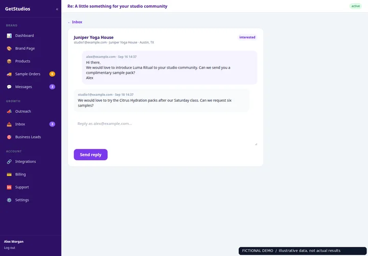 Turn interest into a relationship — Luma Ritual demo account